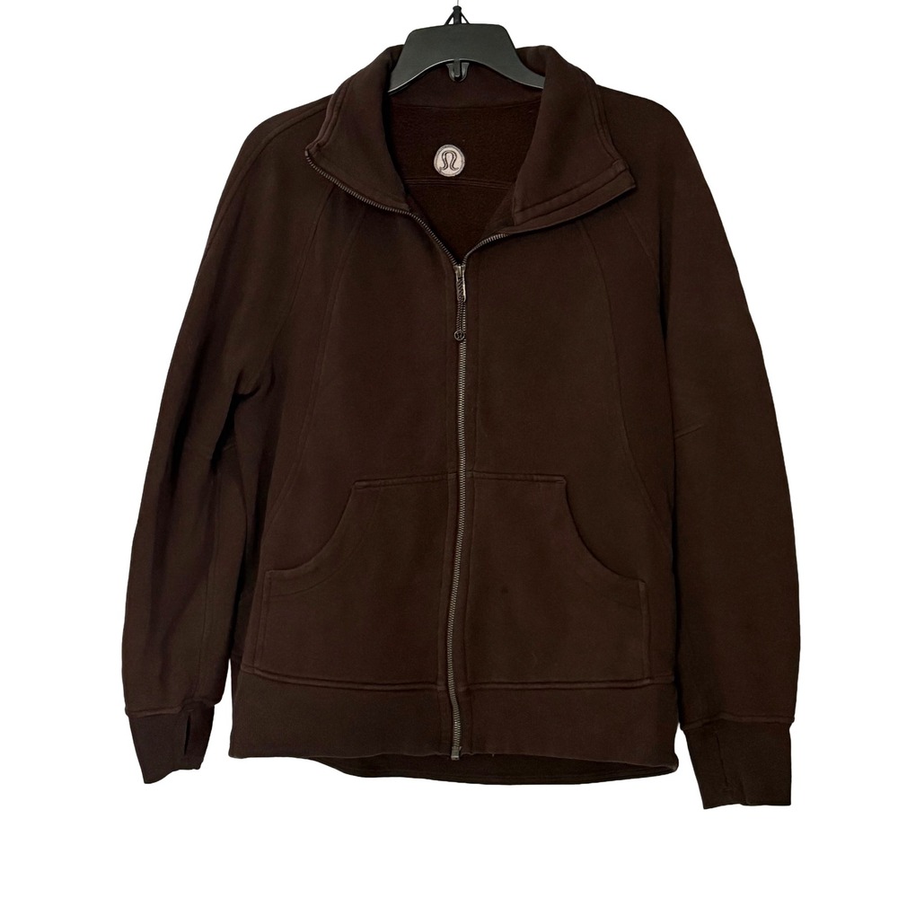 Lululemon Scuba Oversized Funnel Neck Full Zip Jacket in Espresso - XS / Small